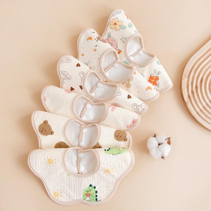 A-Grade Soft Cotton Newborn Waterproof Bib 