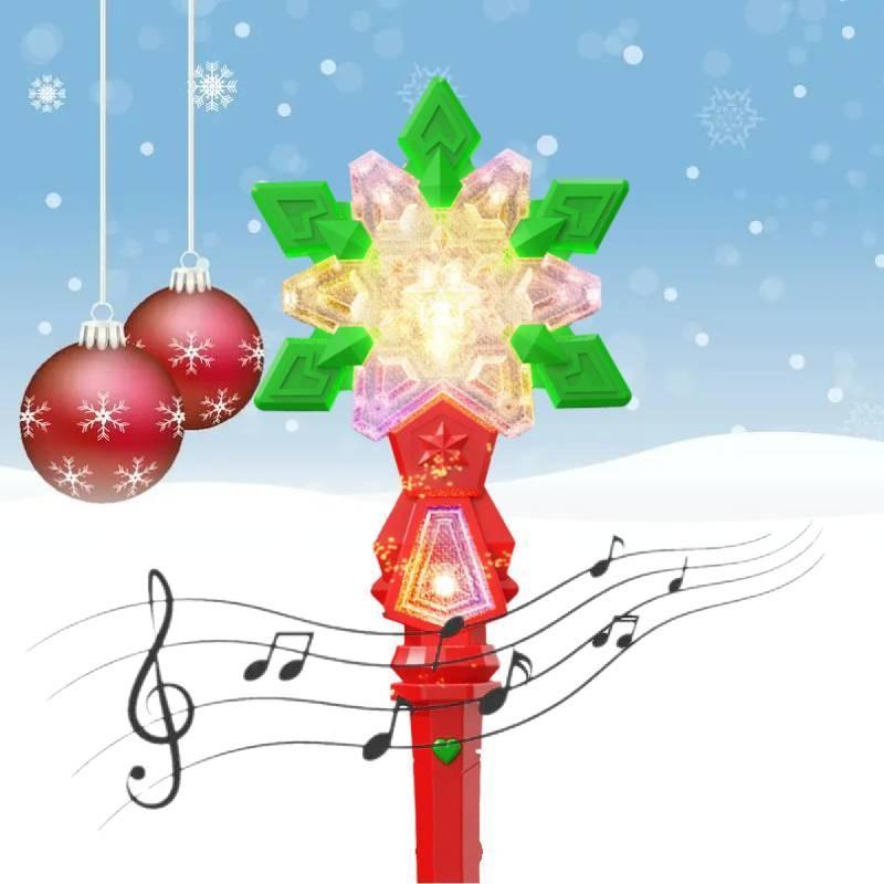 Wand Magic Christmas Music Flash Festival Toy Childrens Day Gift Flashlight