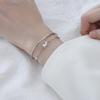 Women's Silver Bracelet 925 Sterling Silver Elegant Design Adjustable 16-20cm Silver Simple Bangle Gift for Her