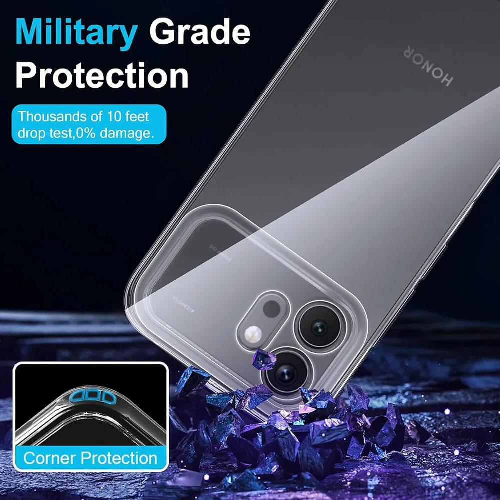 Ultra Thin Clear TPU Silicone Case for Honor 600 400 200 Lite Pro 5G Shockproof Anti-Yellow Protective Cover