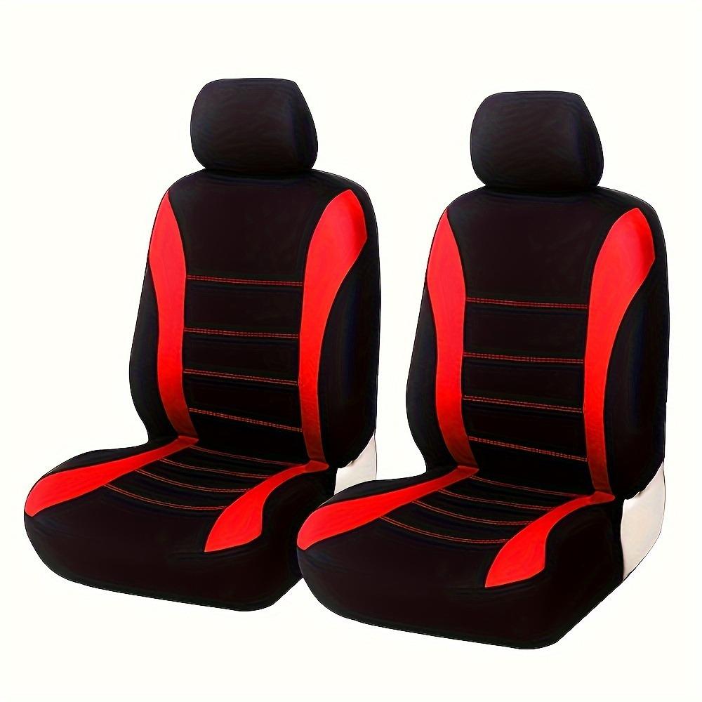 Universal All-Season Car Seat Covers & Cushions Set - 4-Piece Fully Enclosed Design