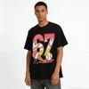 Baseball No.67 Melting Ice Cream Print Casual Tee Pure Cotton T-shirt