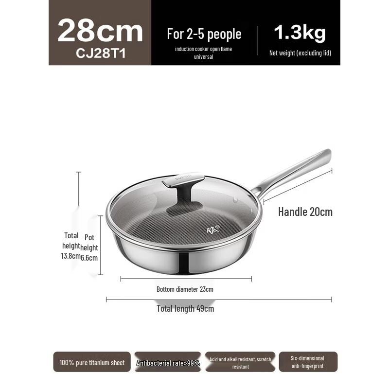 Supor Pure Titanium Frying Pan