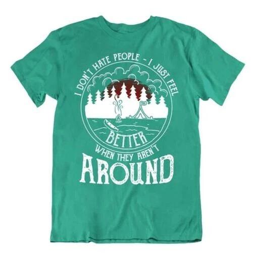 Camping Outdoor Trip T Shirt Vintage Gift Cute Funny Outdoor Fresh Around 4XL