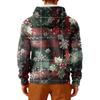 Men's Long-Sleeve Casual Flannel Hooded Sweatshirt