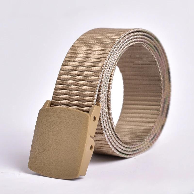Belts Men and Women Nylon Webbing Tactical Military Casual Designer Canvas Jeans Belt High Quality Army Waist Fabric Strap 120cm