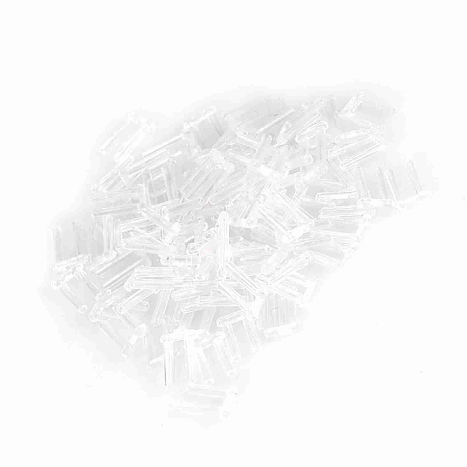 

100 шт. Новые пластиковые компрессионные рукава для очков без оправы, аксессуары, инструменты 1,5*0,8*7,0 мм