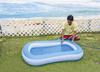 JILONG Giant Baby Pool, 163 x 104 x 25cm (inflated size), with air cushion bottom, JL-687904, BL/WH, Small