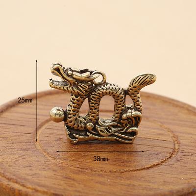 Retro Animal Character Desktop Ornament, Personalized Car Keychain Pendant, Ancient Style Lucky Feng Shui Ornament, Bronze Ware