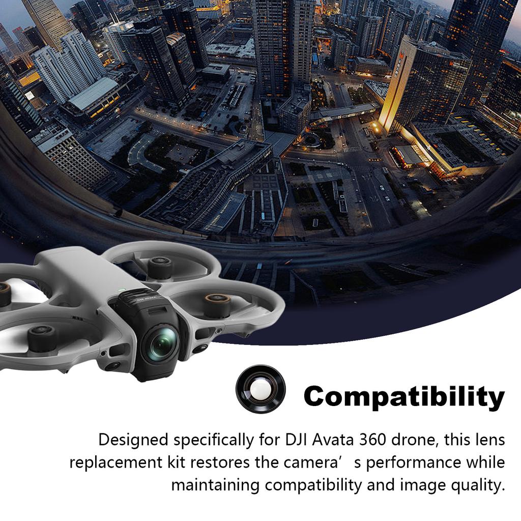 Camera Lens Glass for DJI Avata 360 Anti-Scratch Lens Replacement Lens Kit With Metal Tools for Avata 360 Camera Accessories New