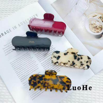 Luohe Minimalist Korean Style Acetate Women's Hair Claw Clip