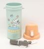 OSK Snoopy Water Made In with Dedicated Shoulder Wide Easy To Drink Easy To Suitable for and Students Bottle, 600ml, Japan, Strap, One-Touch Opening,