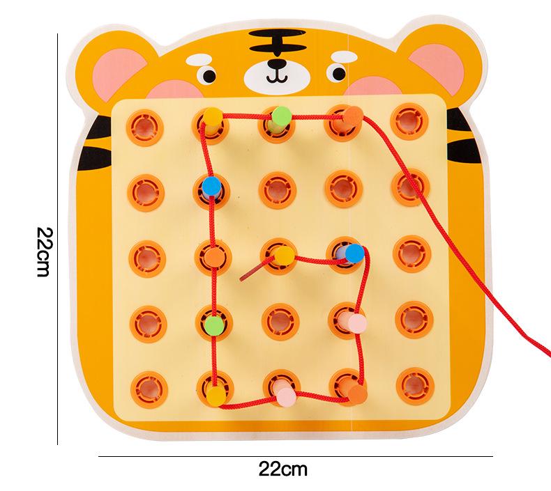 Vorschulische sensorische Perlenplatte: Feinmotorik, Puzzle & Früherziehungsspielzeug