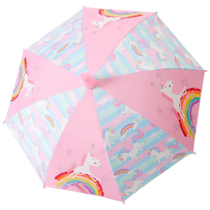 Kids Safety Long Handle Sun & Rain Umbrella
