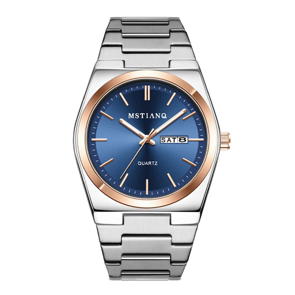 Simple Watch Men'S Fashion Non-Mechanical Quartz Watch Steel Belt Men'S Business Steel Belt Watch