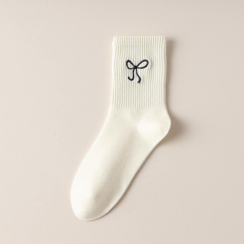 Female Spring and Autumn Trend Sweet All Build In The Tube Pile Pile Cotton Socks