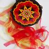 6" & 7" Uyghur Ribbon Tambourine Hand Drum for Dunhuang Apsara Dance