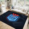 NSW Blues Design Crystal Velvet Carpet Cozy Non?Slip Printed Rug For Bedroom Living Room Entrance