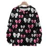 Women's Casual Long Sleeve Bow Woolen Sweatshirt Fall  Vacation Long Sleeve Pullover