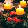 100pcs Small Decoration Diy Alloy Bells For Christmas Tree Craft Jewelry Making Holiday Home Decor Mini Bells Red