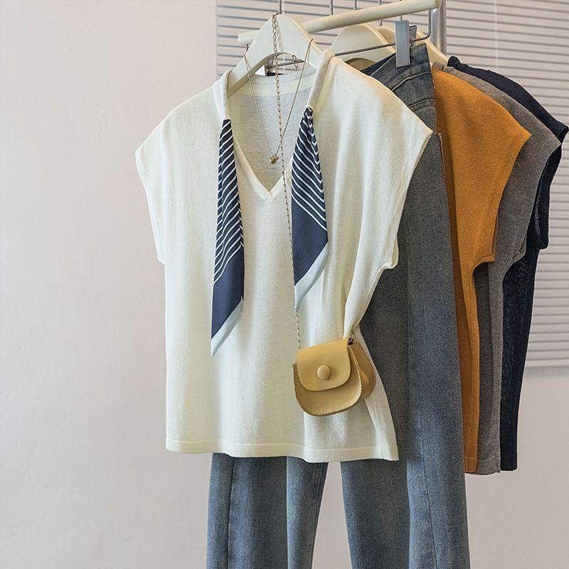 Plus Size Korean Style Patchwork Short Sleeve Women's Summer Slimming T-Shirt
