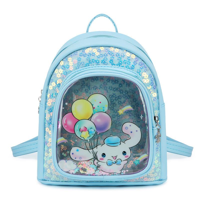 Adorable Cartoon Pu Kids Backpack For Girls School Bag With Cute Kuromi Design