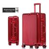 20-Inch Aluminum-Magnesium Alloy Carry-On Suitcase with Password Lock and Metal Frame