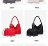Qiangqiang Champagne Color Handmade Woven Tote: Large Capacity, Lightweight Luxury, Handheld or Shoulder, Mother-Child Bucket Design.