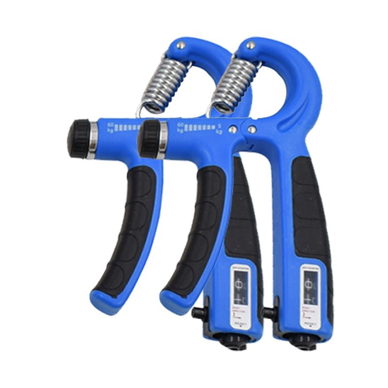 Ergonomic Adjustable Size Hand Grip Strengthener with Digital Counter5-60kg ResistanceIdeal for Fitness Muscle Training Rehabili