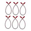 6 Pieces Christmas Garland Ties Home Decor Festive Convenience Flexible Banister Ties Christmas Garland Twist Ties for Stairway