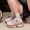 New Women's Vulcanize Shoes Outdoor Fashion Platform Flat Shoes for Women Patchwork Ladies Air Mesh Lace-up Anti-slip Sneakers