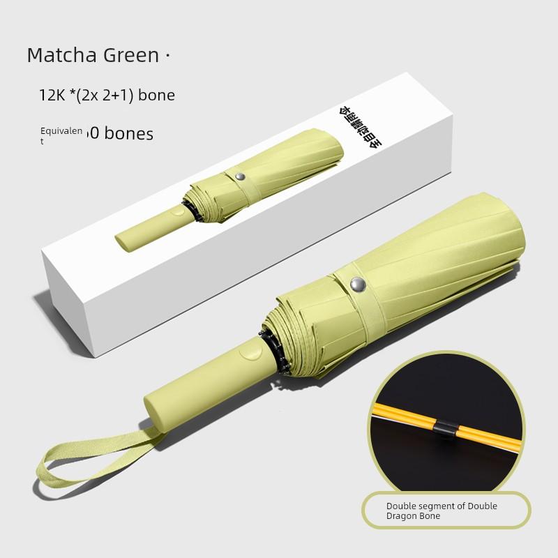 Automatic Umbrella, Enlarged, Thickened, and Reinforced, Special Umbrella for Students Going To School, Large Sun Umbrella for Men, Dual-Use for Sun