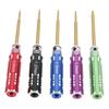 5pcs RC Screwdriver Set 0.9mm 1.27mm 1.3mm 1.5mm 2.0mm Steel Hex Screw Driver with Non Slip Handle