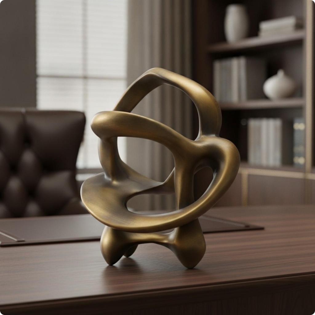 Abstract Sculpture Modern Tabletop Decorative for Office