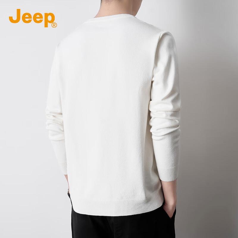 JEEP Men's V-Neck Casual Knit Sweater