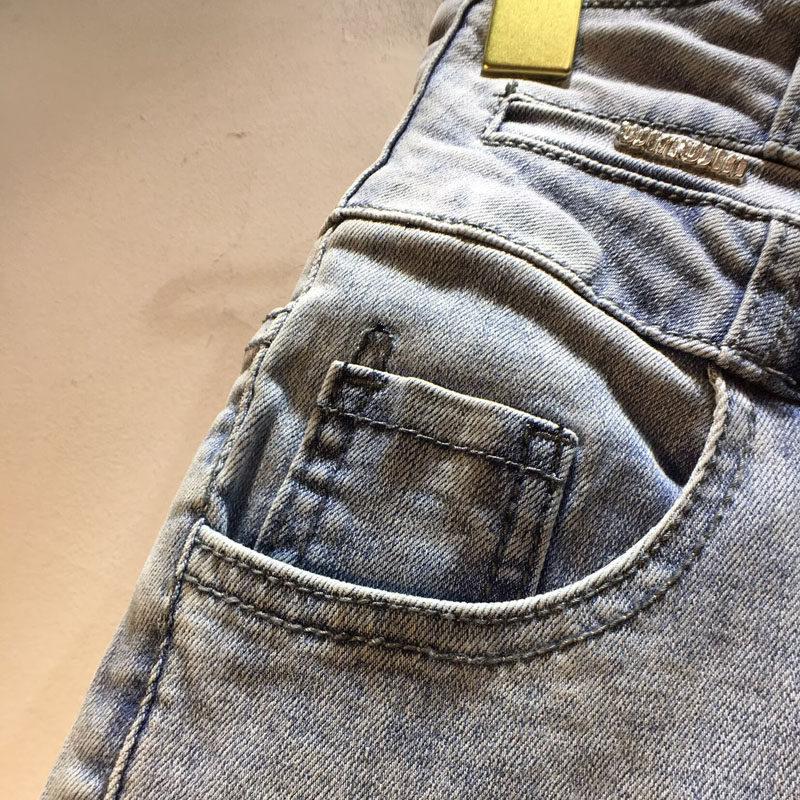 Stazione europea estate nuovo splicing gonna in chiffon vita alta elastico sottile gonna in denim gonna corta tendenza