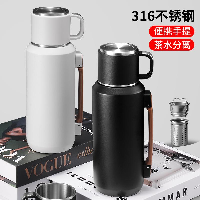 111 Large-capacity Thermos Cup Men's and Women's High-value Stainless Steel Water Cup Outdoor Portable Cup Kettle
