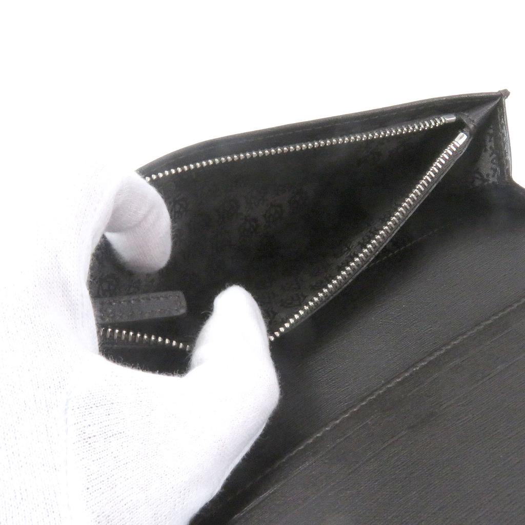 Pristine Dunhill Purse sidecar Long wallet black leather mens Used
