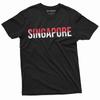 Herre Singapore T-skjorte Singapore Flagg Våpenskjold Dame Herre Unisex T-skjorte