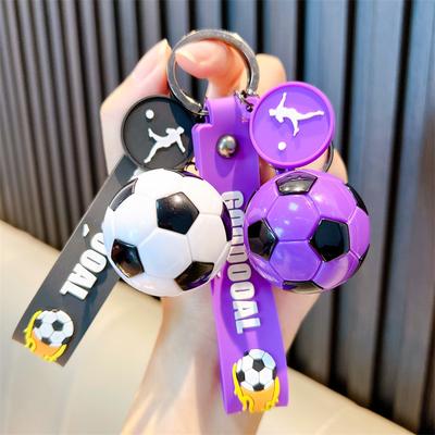 Football Keychain PVC Pendant Keyring Bag Pendant Souvenirs Key Chain Gifts