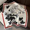 New 100% Natural Real Silk Scarf Fashion Women Summer Beach Small 53*53cm Neck Scarves Shawl Bandana Hijab Pashmina Poncho 2026