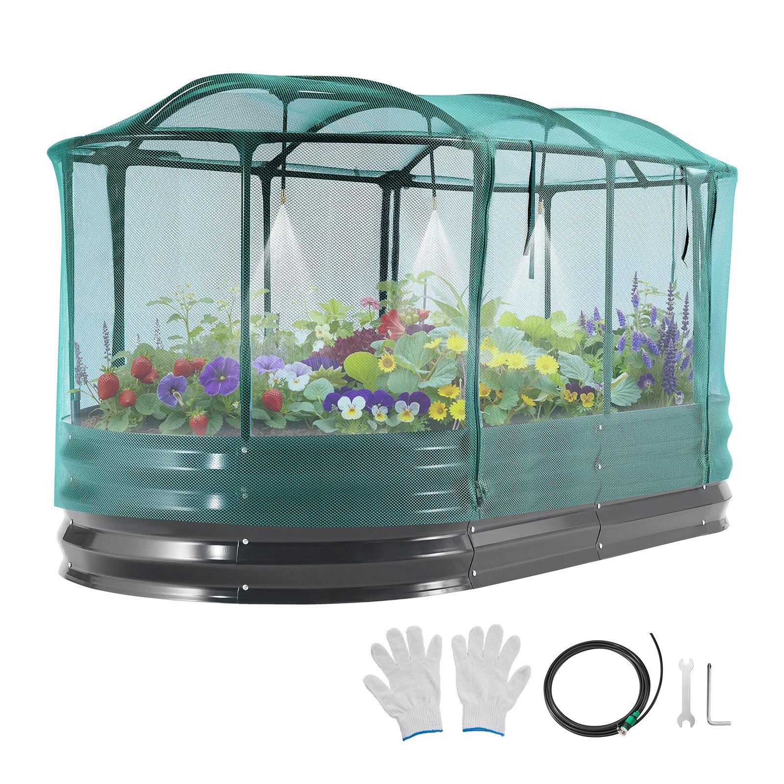 VEVOR Galvanized Raised Garden Bed, 1800