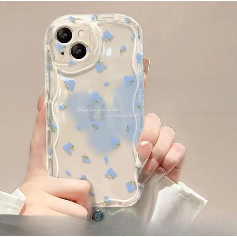 Smudged Love Butterfly for Apple 13 Women's Phone Case IPhone 14 Promax Anti-fall 12 Full Cover Transparent