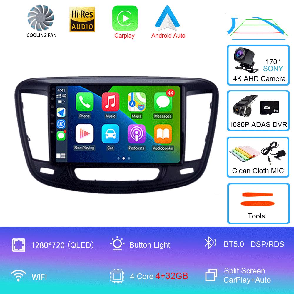 Car Radio Android 14 Multimedia Video Player For Chrysler 200 200C 2015 - 2019 Carplay Android Auto Stereo GPS Navigation WIFI