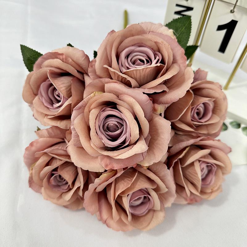 Rose Flower Artificial Wedding Hotel Restaurant Desktop Ornament Room Decoration