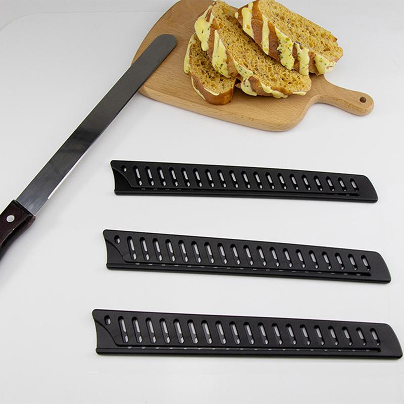 1Pc Black Plastic Kitchen Knife Blade Protector Cover For 10 Inches Knife Plastic Knife Sleeve Protective Sleeve Scabbard