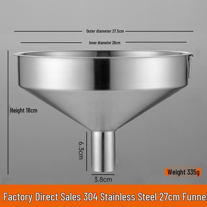 Heavy-Duty Stainless Steel Large Funnel for Industrial Fuel and Oil Press Machines