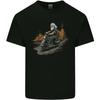 Old School Scooterrijder Bromfiets Man Kinder T-shirt Kinder
