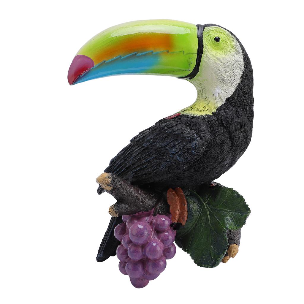Outdoor Tree Hug Toucan Statue, Exotic Bird Tree Decoration,  ing Resin Face Ornament,  Decor, Art Sculpture for Lawn, Patio, Yard,