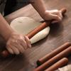 daily25cm Wooden Rolling Pin Fondant Cake Tool Nonstick Dough Roller for Pastry Baking Pizza Pie Baking Kitchen Use